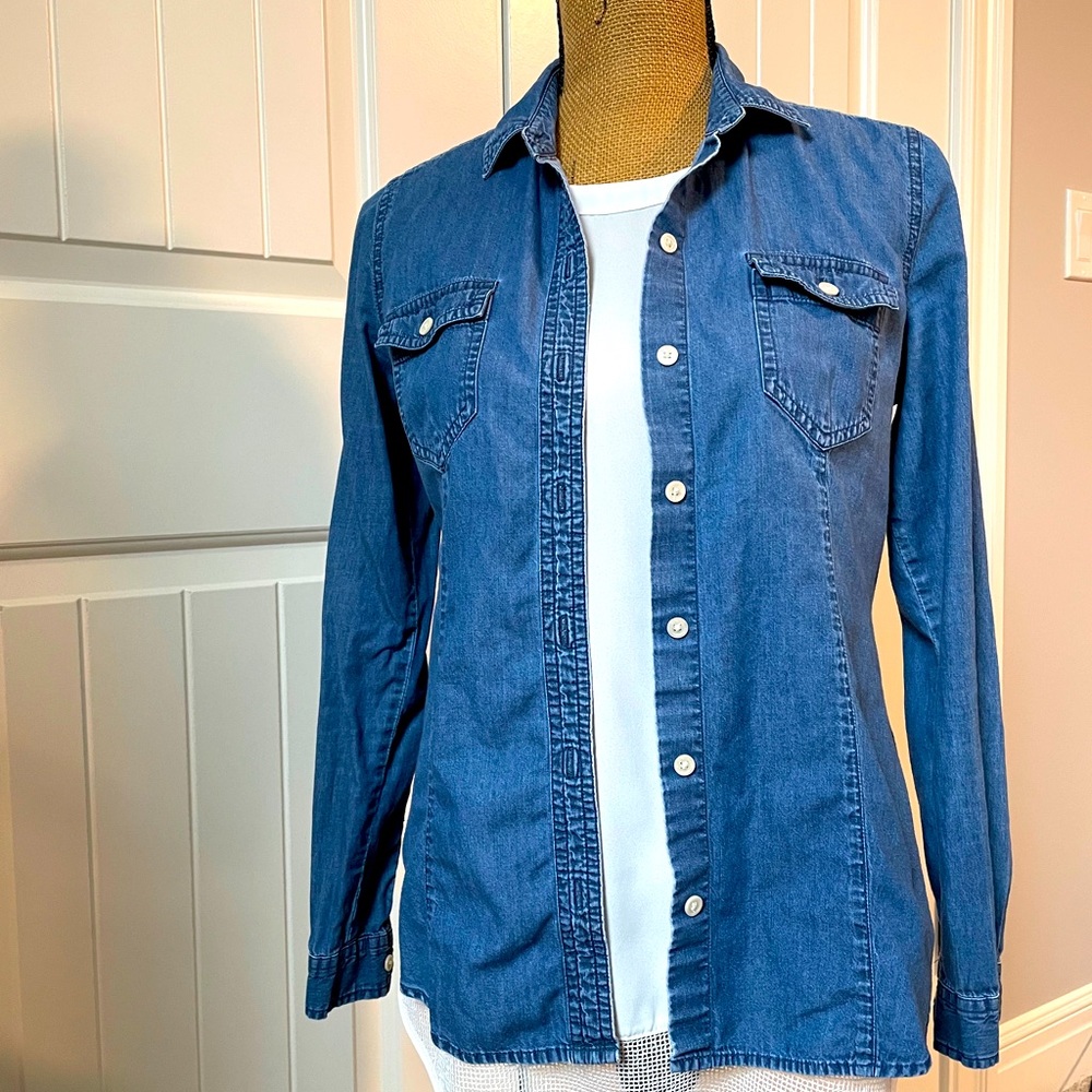 Loft denim size small shirt